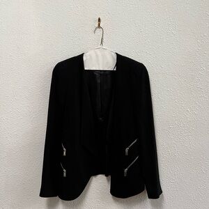 Zara Black Blazer Classic Formal Suit Jacket